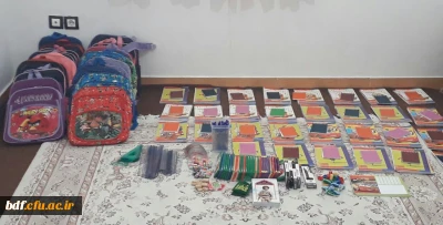 تهیه ۳۰ بسته نوشت افزار برای دانش آموزان نیازمند توسط بسیج دانشجویی دانشگاه فرهنگیان آزادگان نیر