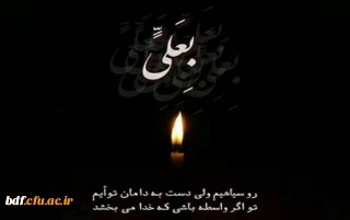 فرا رسیدن ایام سوگواری امیرالمومنین، امام علی (ع) تسلیت باد.