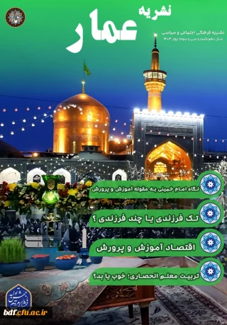 نشریات دانشجویی 

سی و سومین شماره نشریه فرهنگی، اجتماعی و سیاسی عمار 